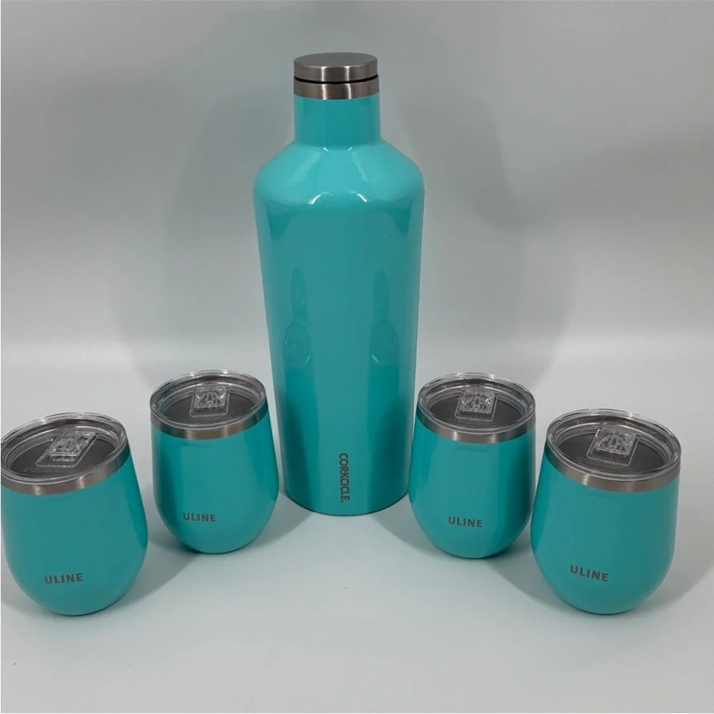 Corkcicle Turquoise Canteen and Tumbler Set NWT - Picture 4 of 5